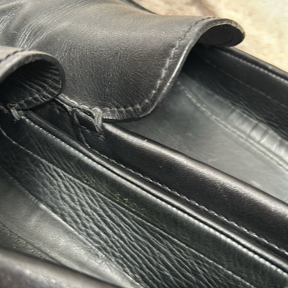 Prada Mens Black Leather Driving Loafers size 8 - Picture 6 of 6
